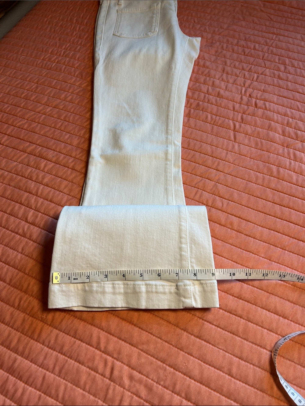 Y2K Vintage Revolution Sample Jeans Ropa Siete Leguas white hipster boot sz 26 - Picture 14 of 16
